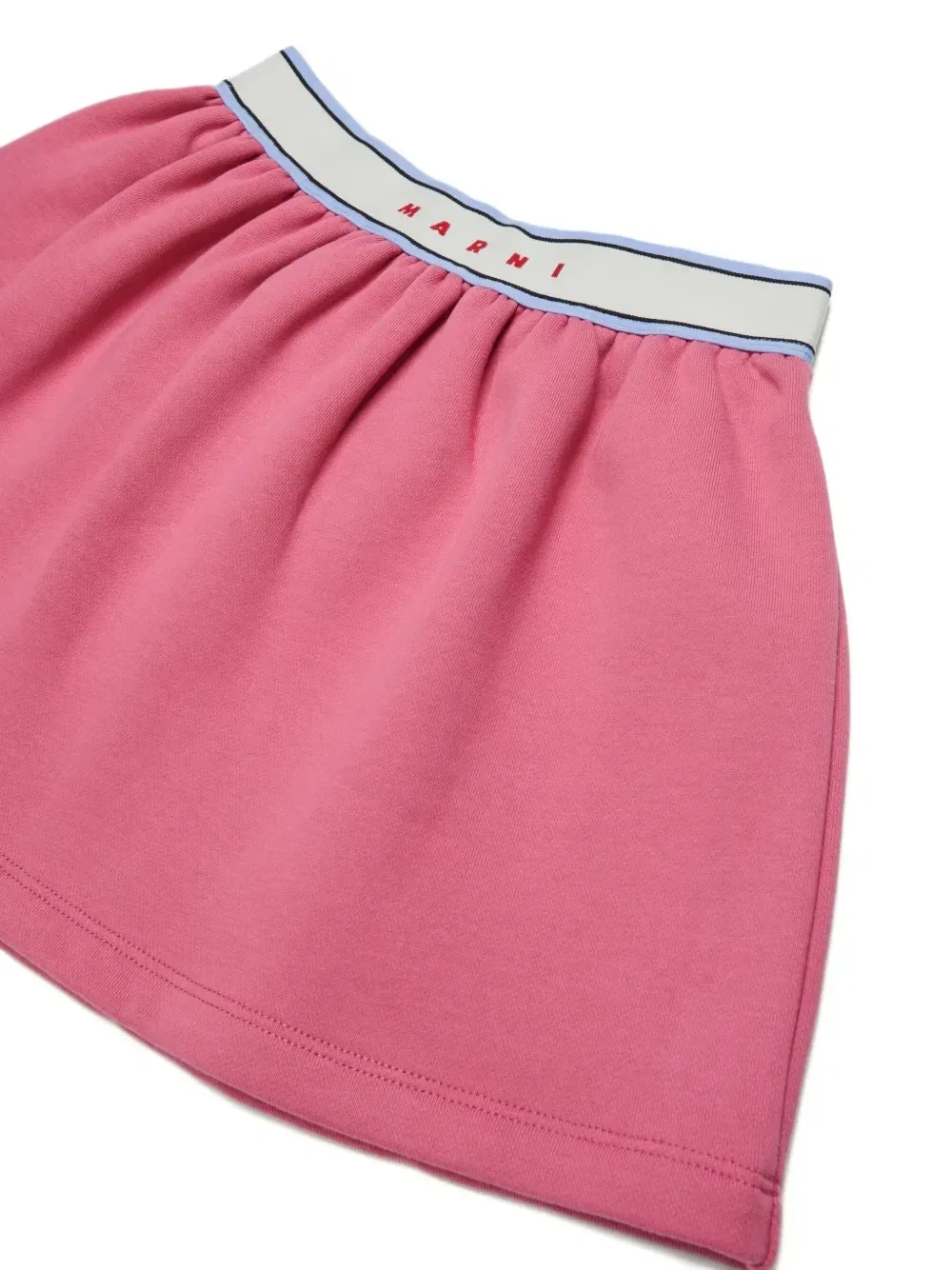 Юбка со сборками и поясом с логотипом Marni Kids, розовый — фото 3