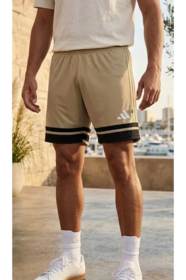 Мужские шорты спортивные с быстросохнущей тканью Adidas, 7157-GN