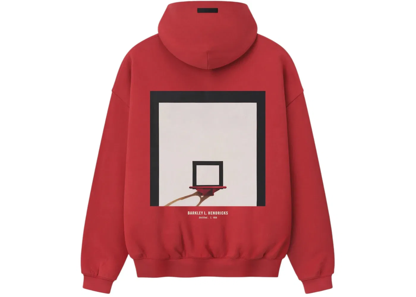 Унисекс худи Fear of God Essentials Sixers x Barkley Hendricks 90s Hoodie, Faded Garnet — фото 2