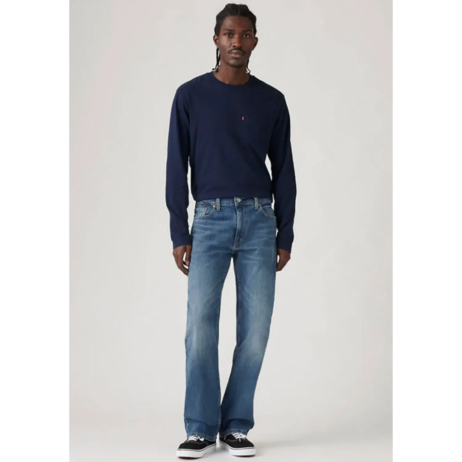 Мужские джинсы клеш slim bootcut Levi's, Blue Tunes — фото 4