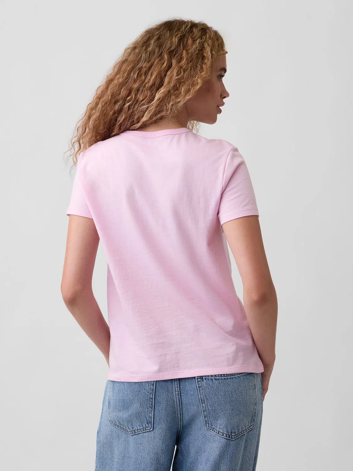 Футболка с круглым вырезом Gap, Light Pink — фото 2