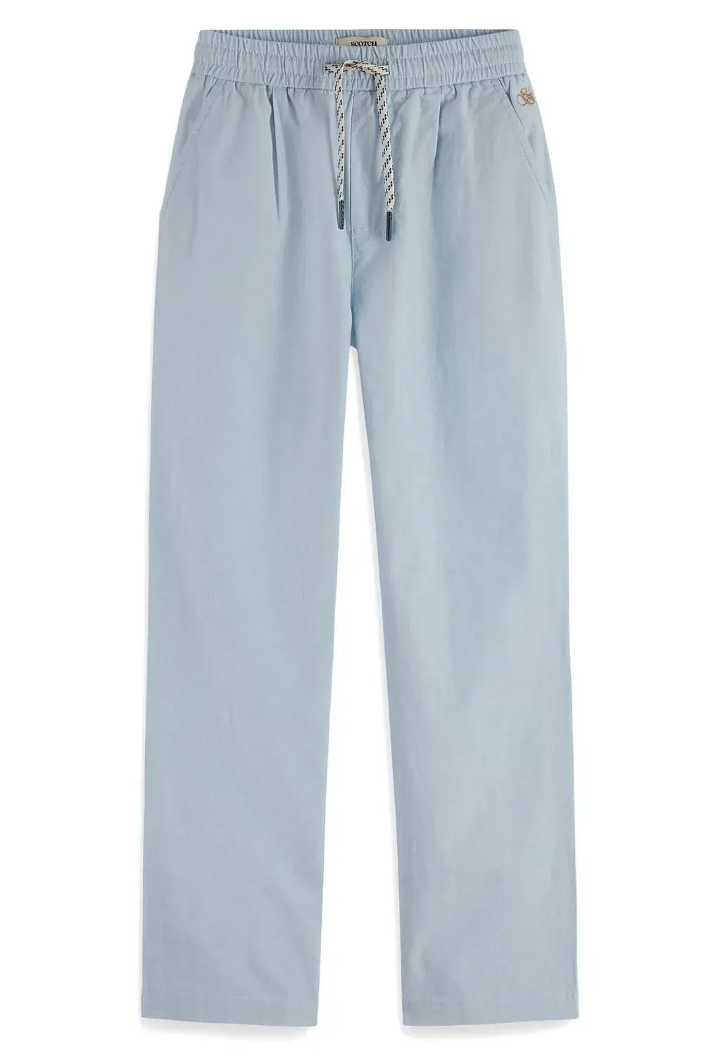Детские брюки на шнурке из льна SCOTCH & SODA, Spring Blue