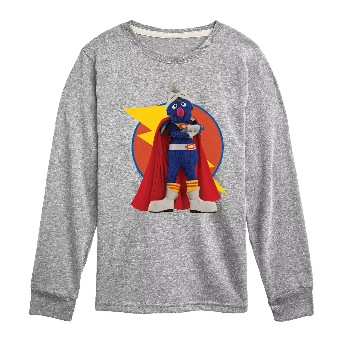 Детское лонгслив с принтом Super Grover Sesame Street, Navy