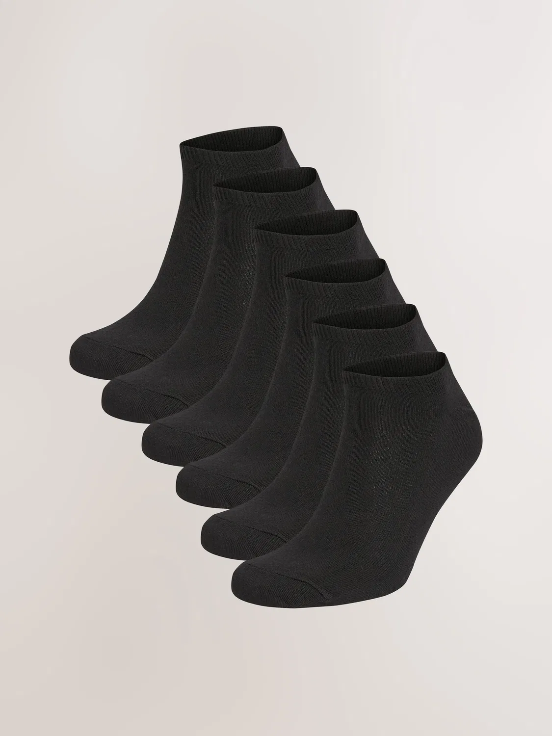 Носки спортивные, 6 пар, Black Trainer Socks Next, черный