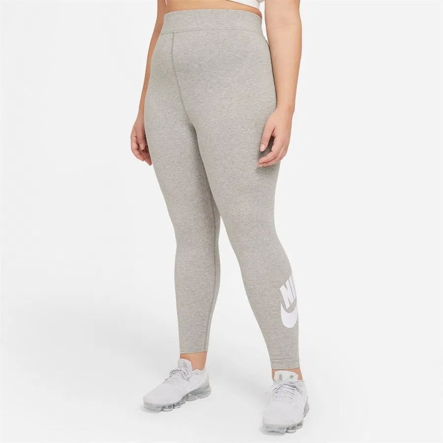 Леггинсы с высоким поясом Nike W Nsw Essntl Gx Hr Lggng Ftra, Saha Gri - Siyah