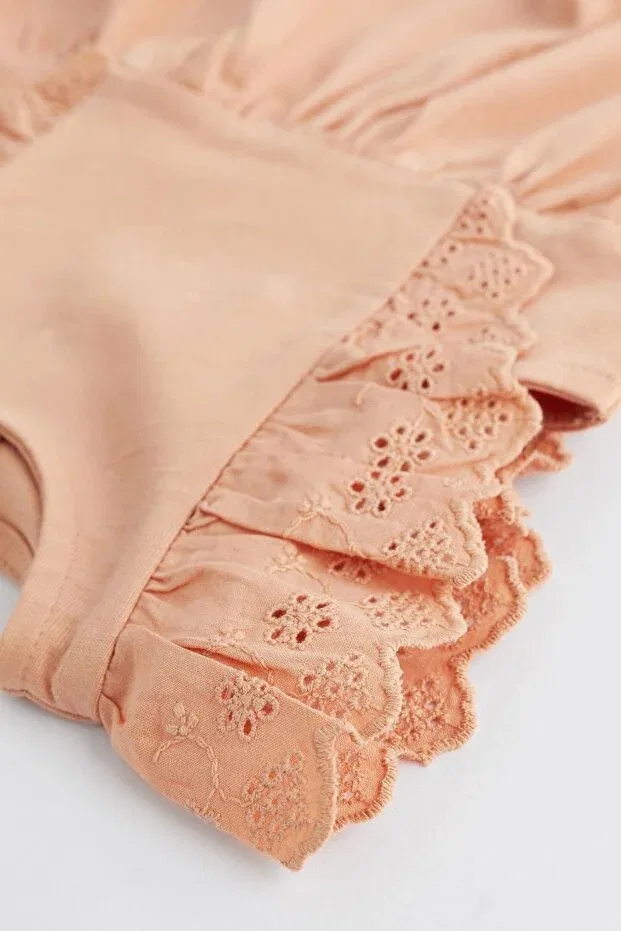 Детский комбинезон для девочек хлопковый комплект из 3 штук Next Baby, Pink — фото 4