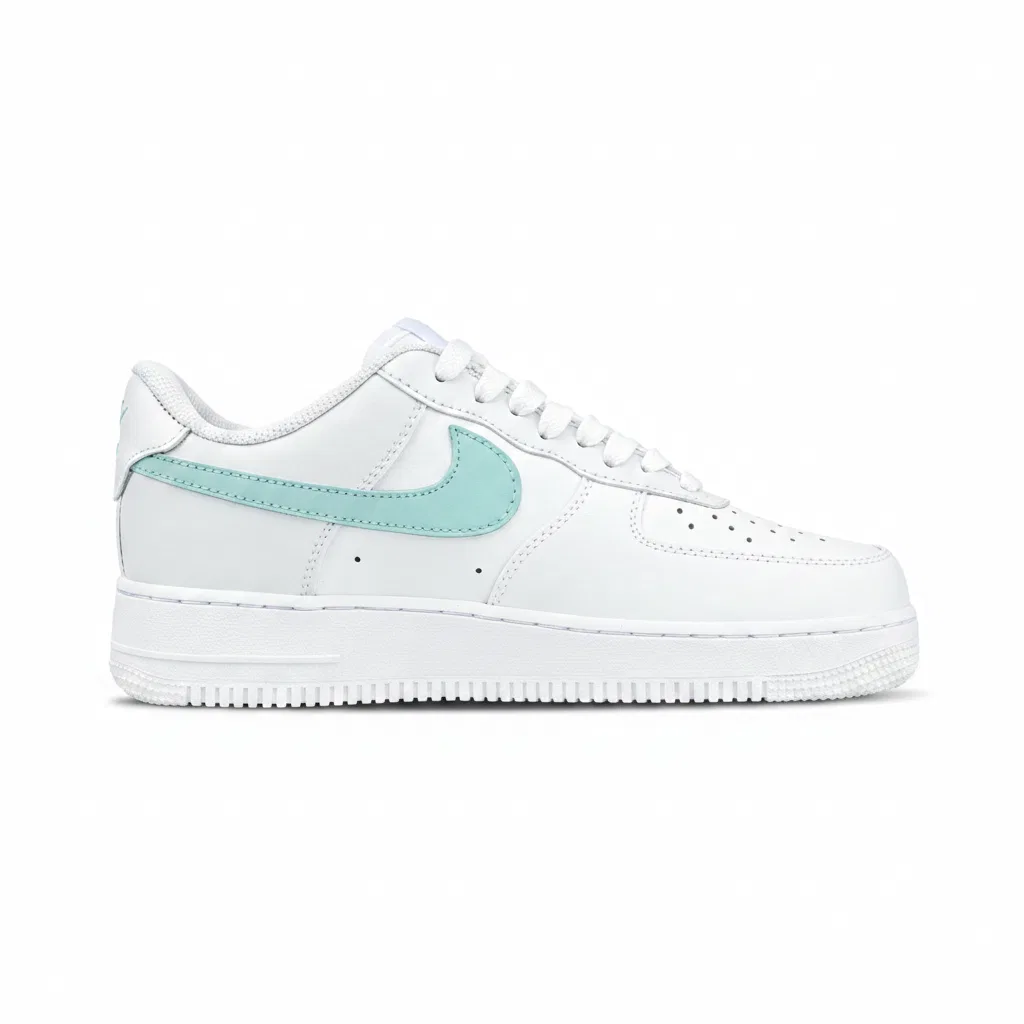 Детские кроссовки для скейтбординга с высоким берцем Nike, Light Cyan — фото 3