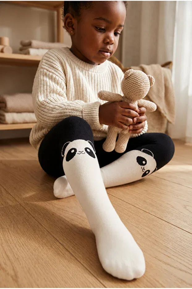 Детские колготки с животным принтом комплект 2 шт Bony Socks, Patterned — фото 2