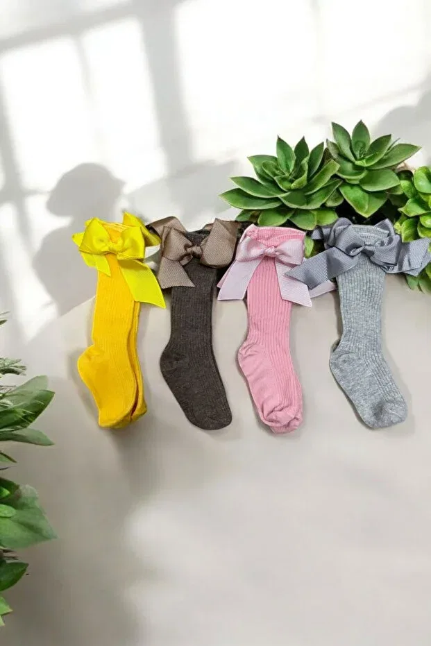 Детские носки для девочек с бантами 4-pack Özkardeşler Baby, Multicolor