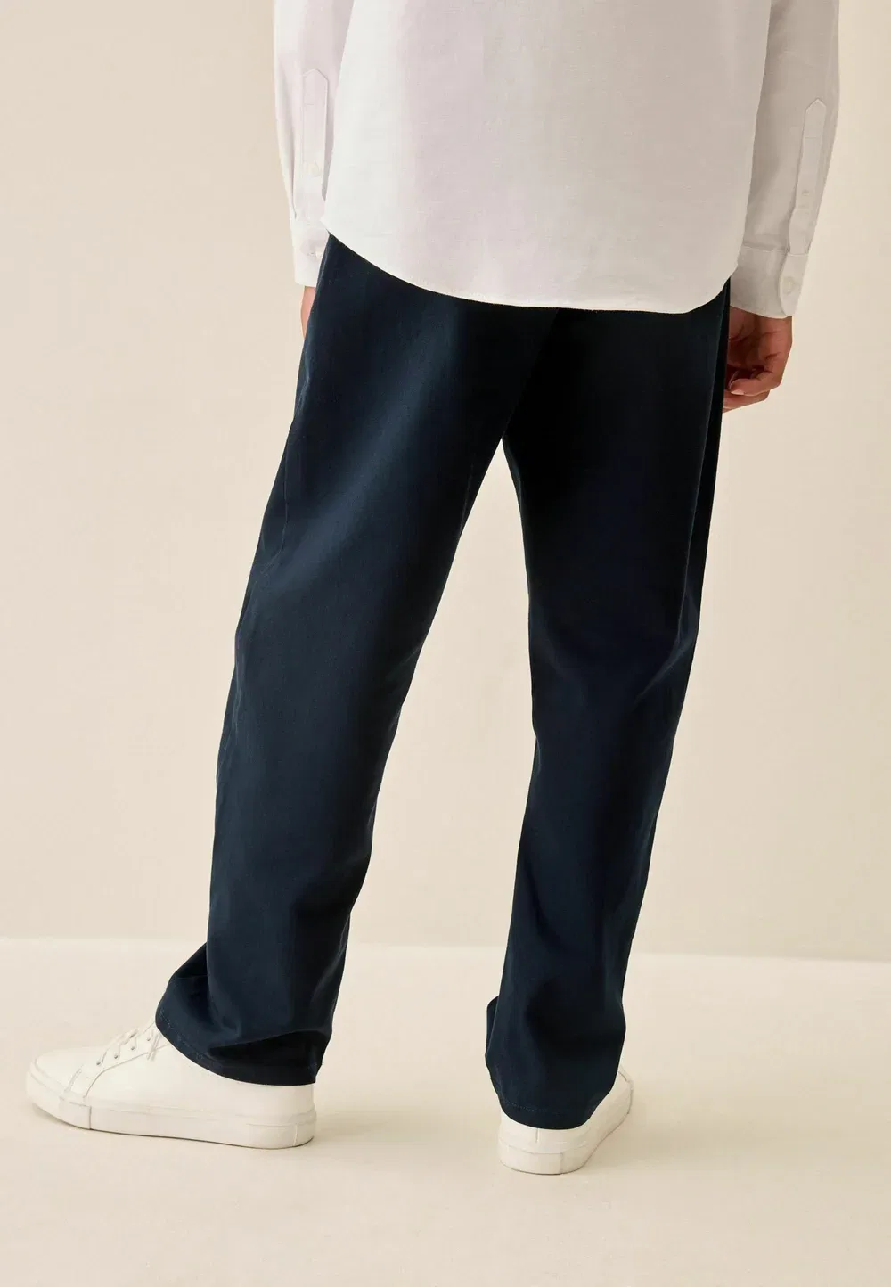 Брюки-Чиносы свободного кроя из эластичной ткани Next, Navy Blue — фото 2
