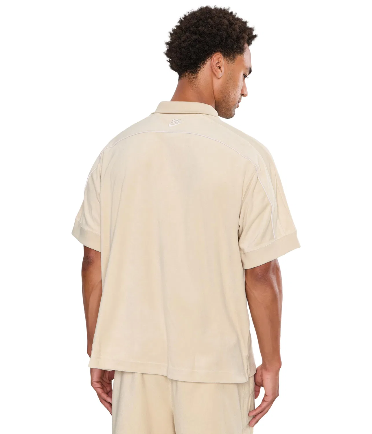 Поло из махрового трикотажа Club Terry Polo NCC Nike, Light Khaki/Deep Royal Blue/Tough Red/Deep Royal Blue — фото 4