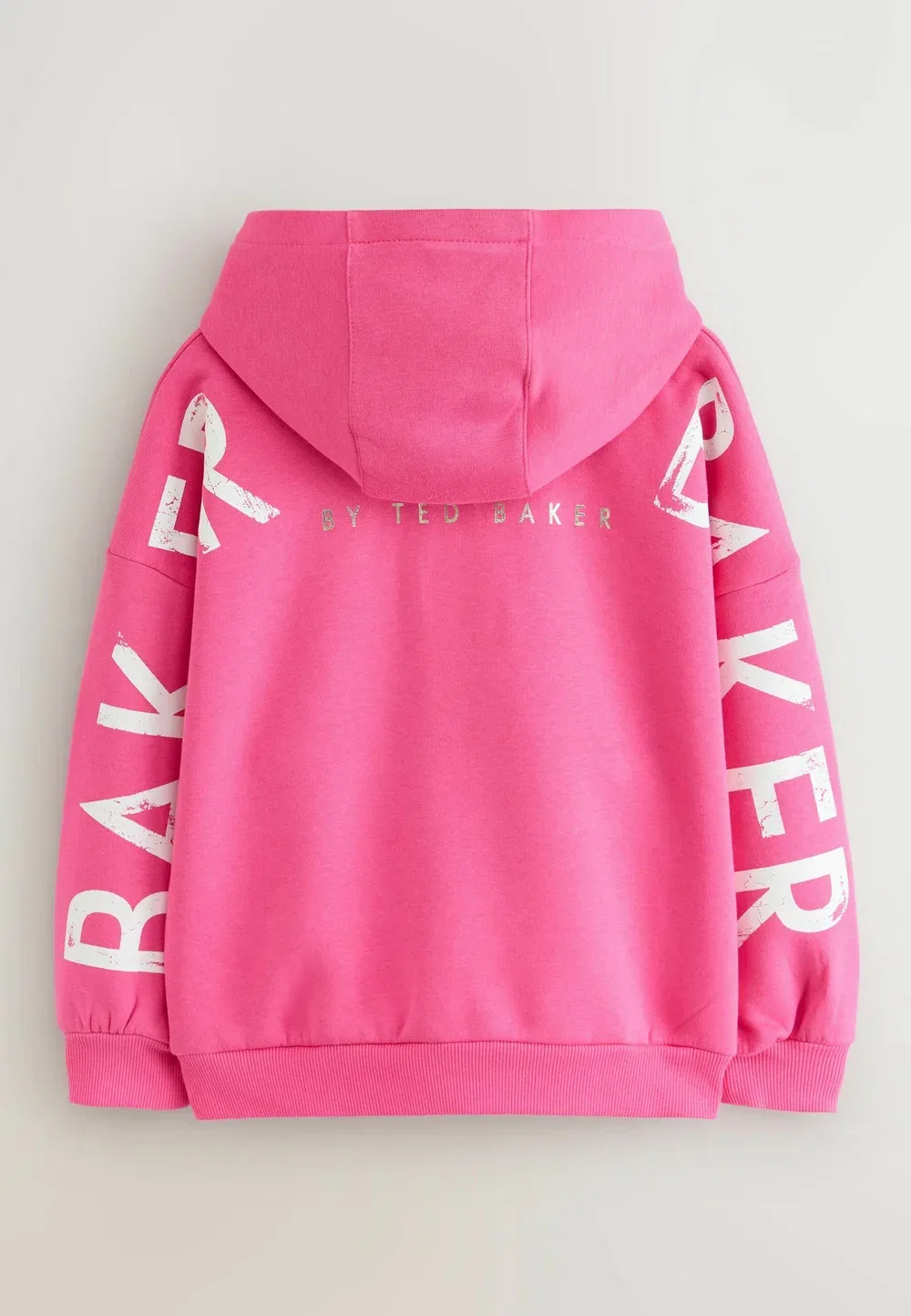 Толстовка с графическим принтом оверсайз - худи Baker By Ted Baker, Fuchsia Pink — фото 2
