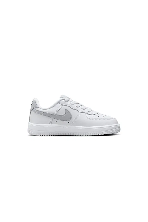 Детские кроссовки для девочек на шнурках Air force 1 easyon ps kids toddler sneakers Nike, White — фото 2
