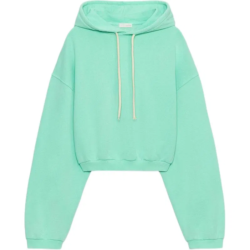 Женский худи с капюшоном и принтом ZARA, Blue/Green