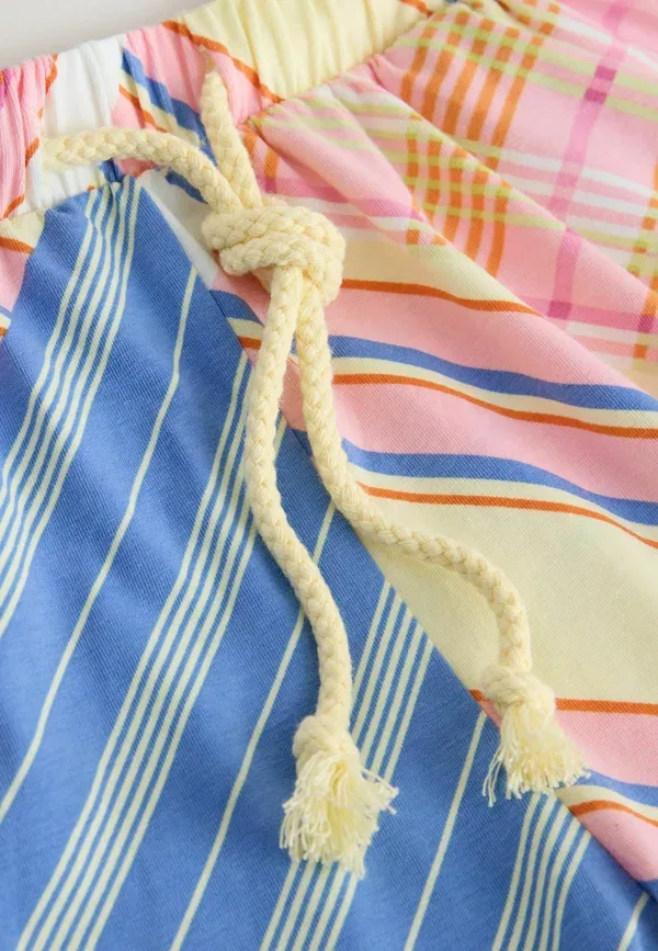 Шорты из джерси с принтом Regular Fit Gingham Next, Pink Blue, синий/розовый — фото 2