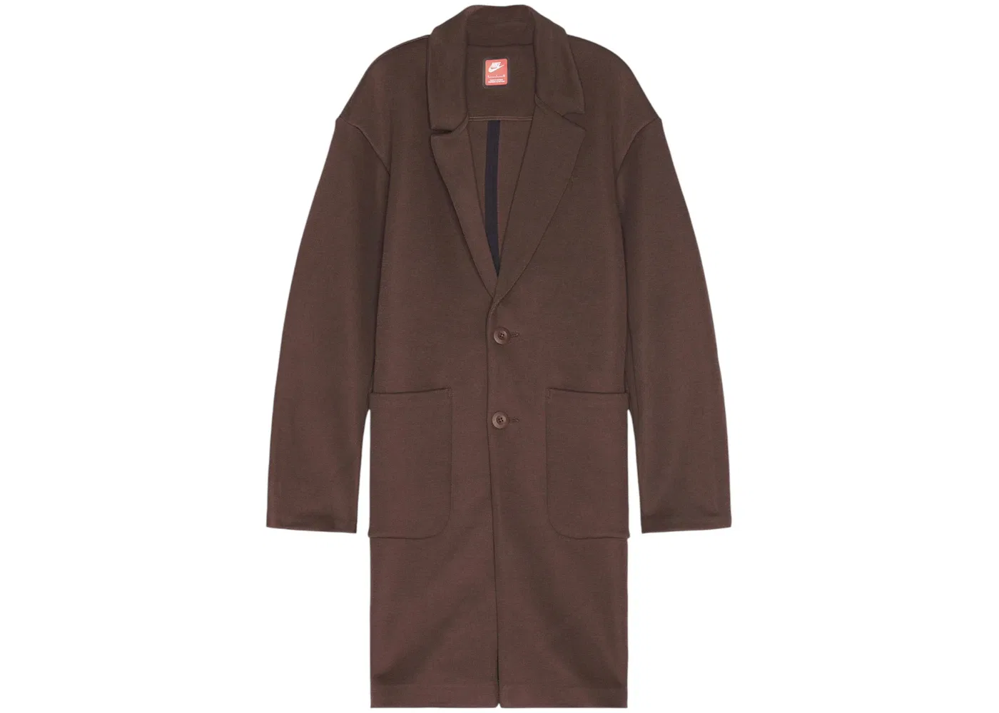 Мужское пальто-тренч из футера Nike Tech Fleece Reimagined Trench Jacket Nike, Baroque Brown