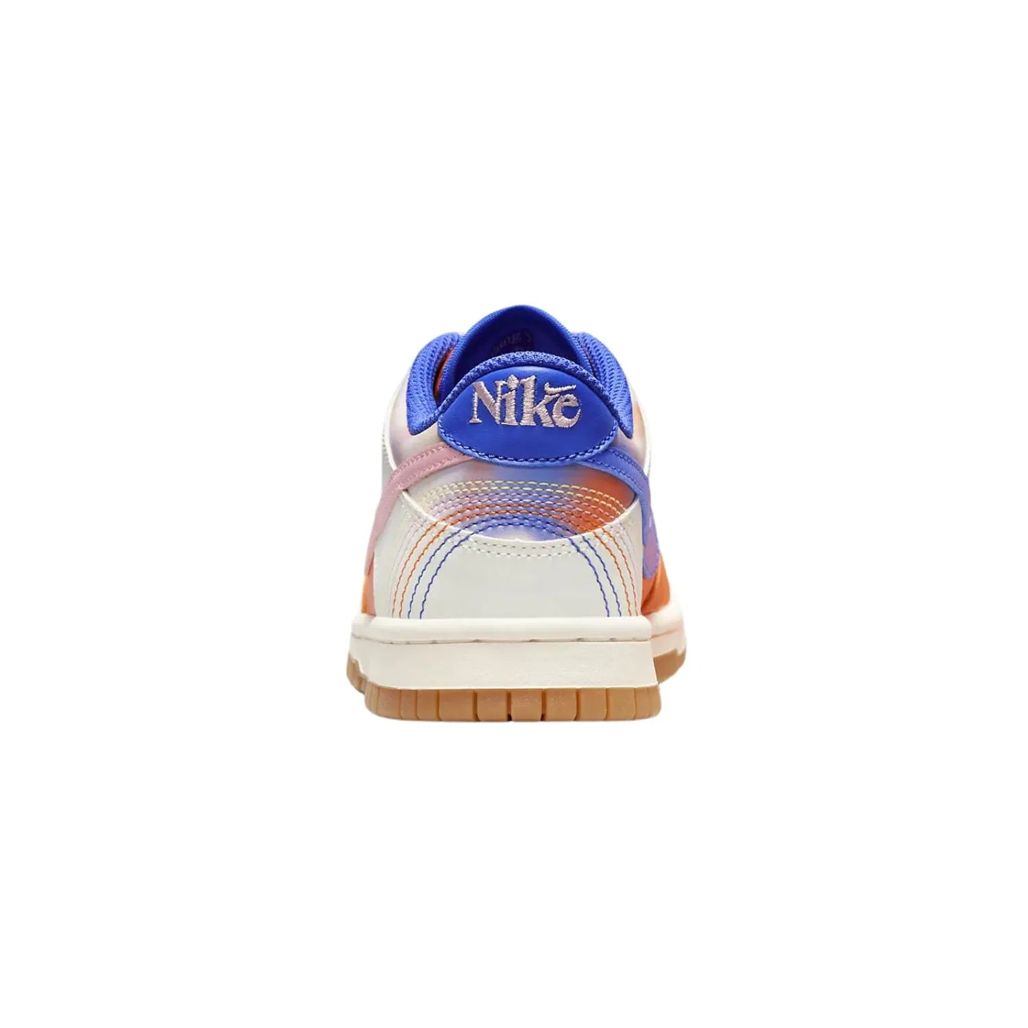 Детские кроссовки для девочек с принтом NIKE Dunk NIKE, Safety Orange Med Soft Pink — фото 4