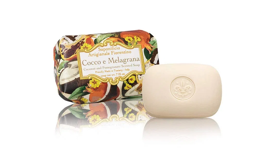 Мыло Cocco Melagrana, Saponificio Artigianale Fiorentino, 200 г, Ароматическое