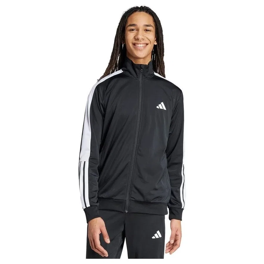 Спортивный свитшот с принтом Colourblock Track Top adidas, Черно-белый — фото 2