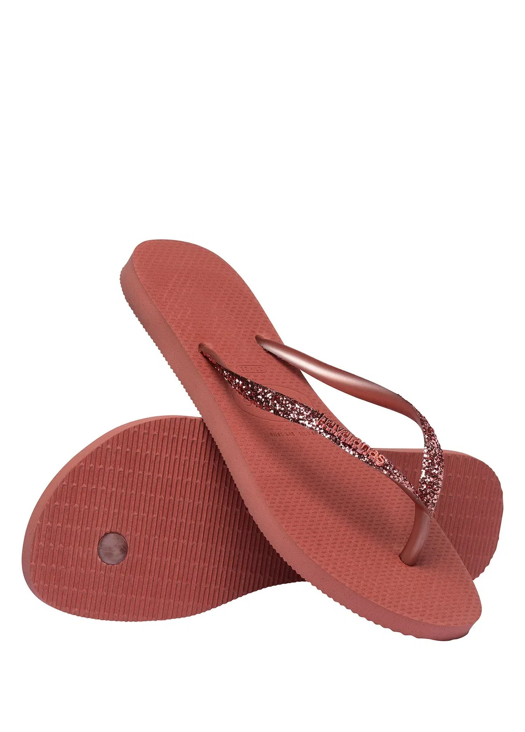 Вьетнамки Havaianas Slim Glitter, light green — фото 4