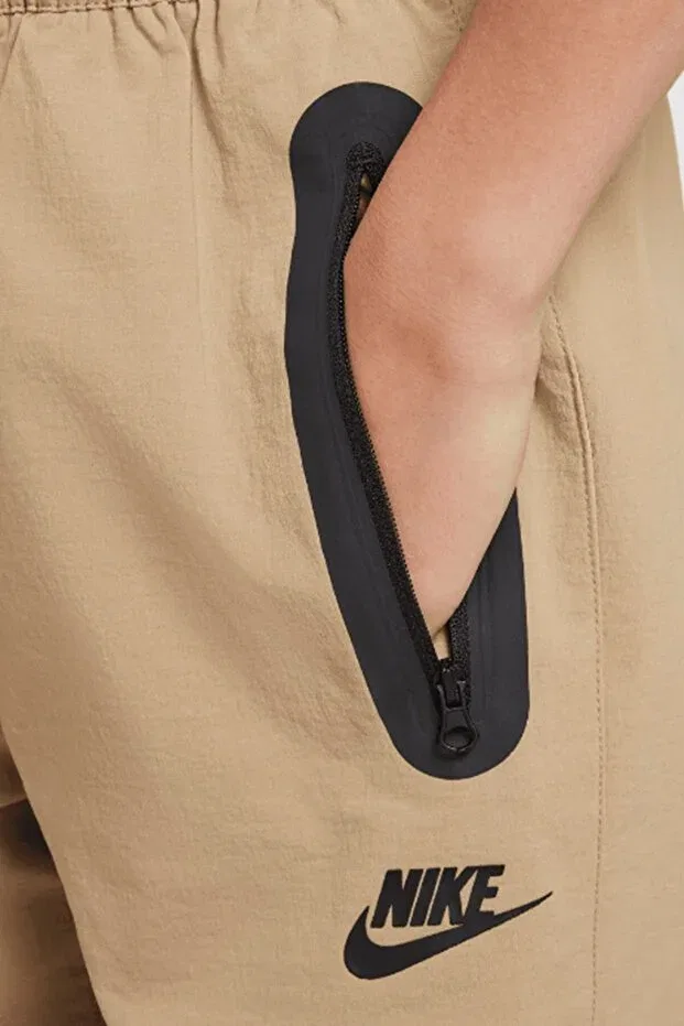Детские спортивные штаны для девочек с утяжкой Nike, Tan Color — фото 4