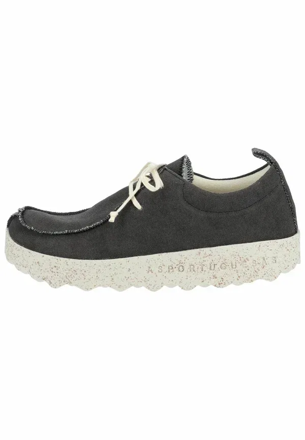 Полуботинки casual lace ups Asportuguesas, вымытый черный