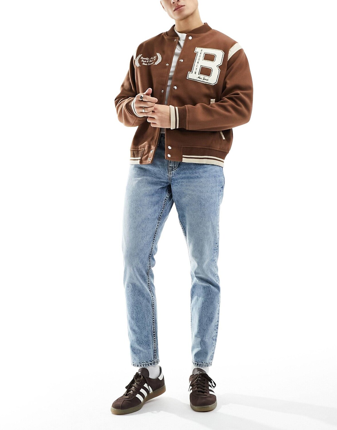 

Джинсы Asos Design Slim, светло-синий