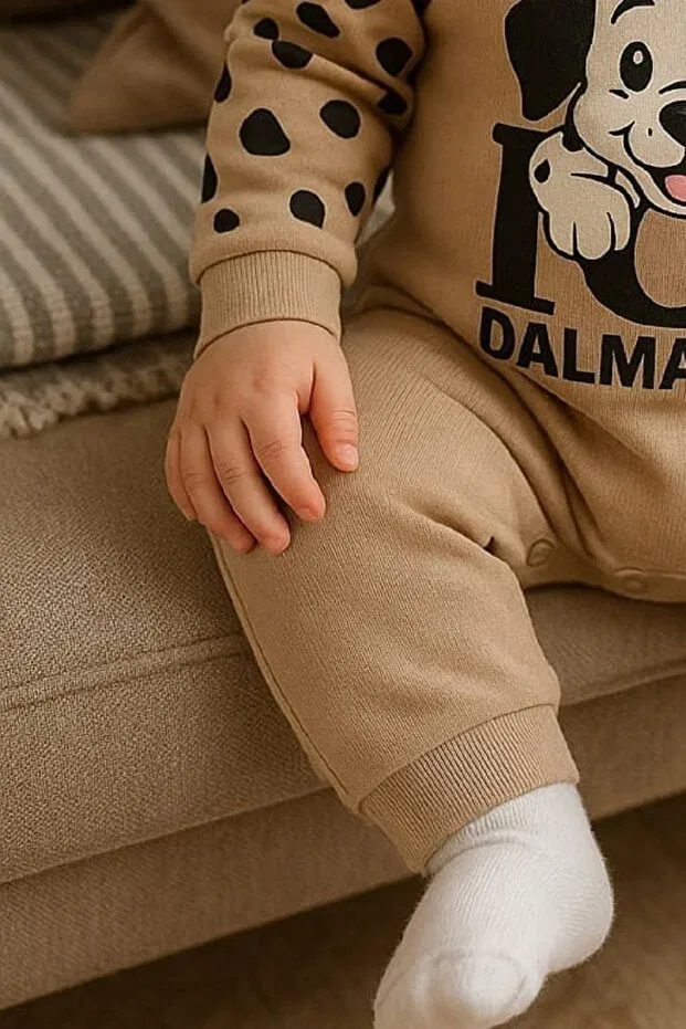 Детский комбинезон с графическим принтом Baby Mii, Open Coffee — фото 2