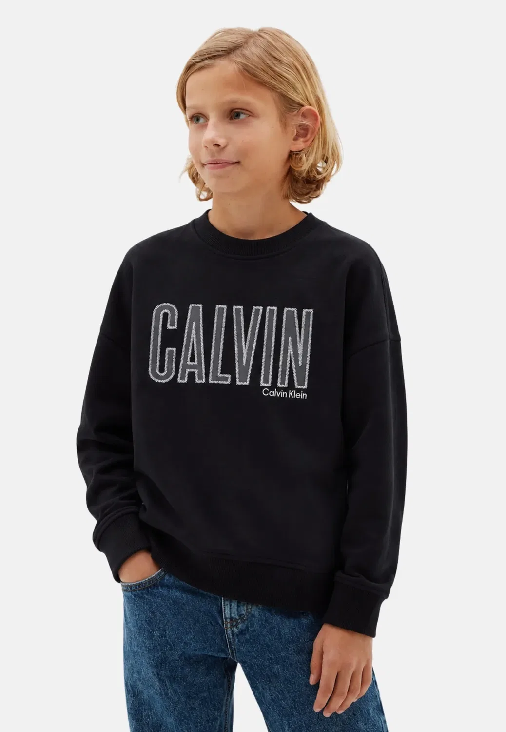 Толстовка с аппликацией Calvin - толстовка Calvin Klein Jeans, Pvh Black-Beh
