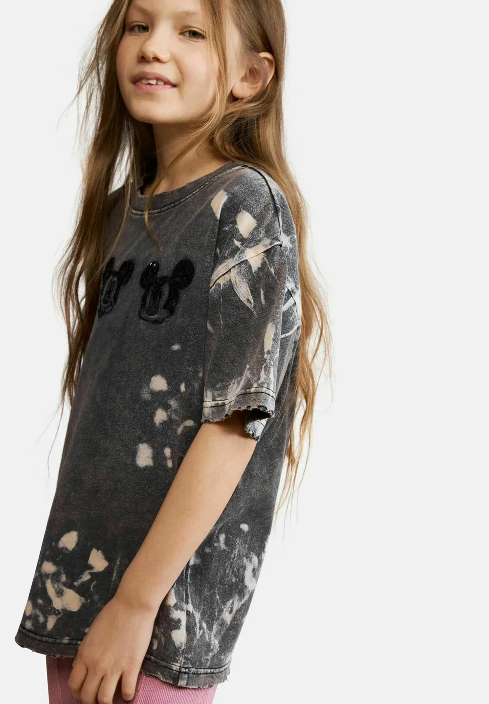Футболка с принтом Микки Мауса в стиле тай-дай, унисекс Desigual, Black — фото 4