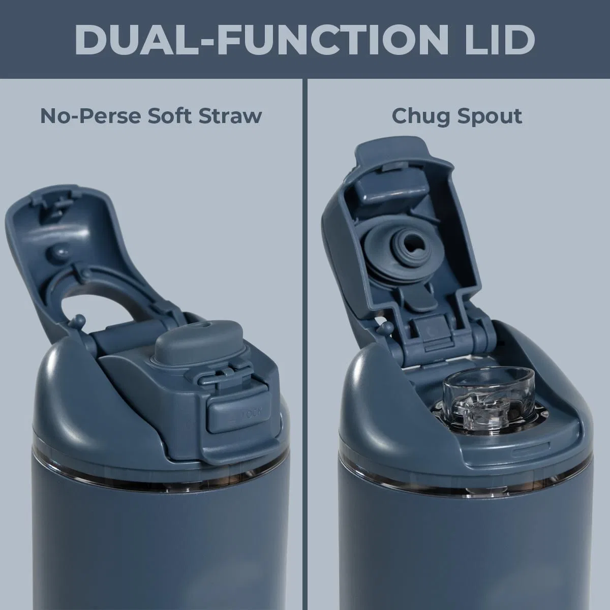 Детская бутылка для воды 0,4 л с трубочкой и поильником Ease2o HydroJug, Cascade — фото 3
