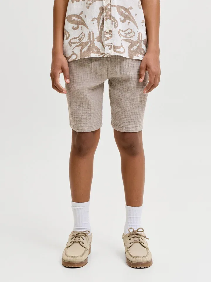 Шорты с принтом Jaiden Jack & Jones Junior, бежевый — фото 3