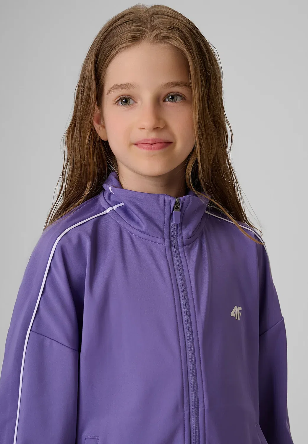 Bluza sportowa свободная без капюшона - тренировочная куртка 4F, Violet — фото 4