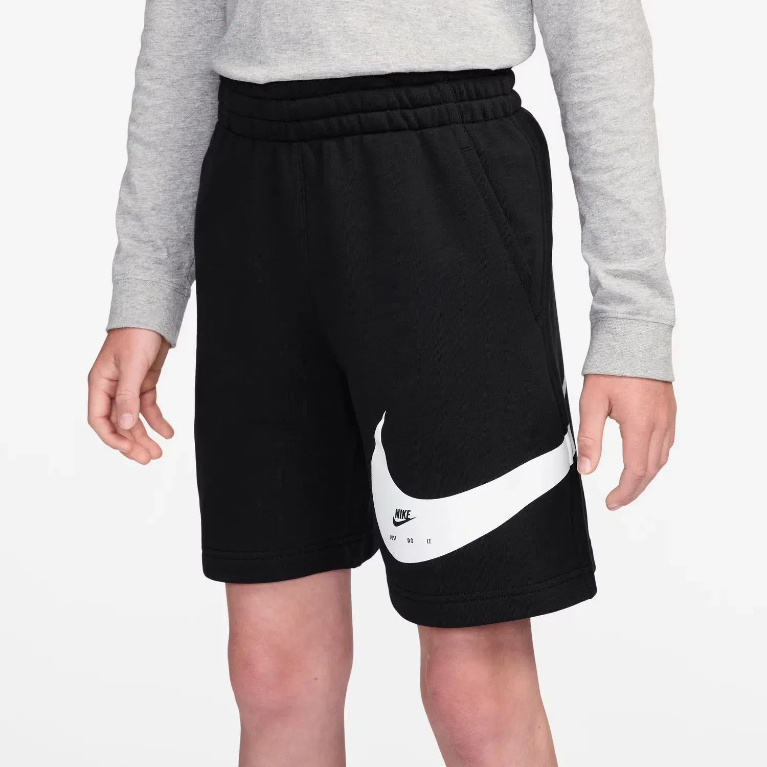 Детские шорты из футера с принтом Nike, Negro — фото 3