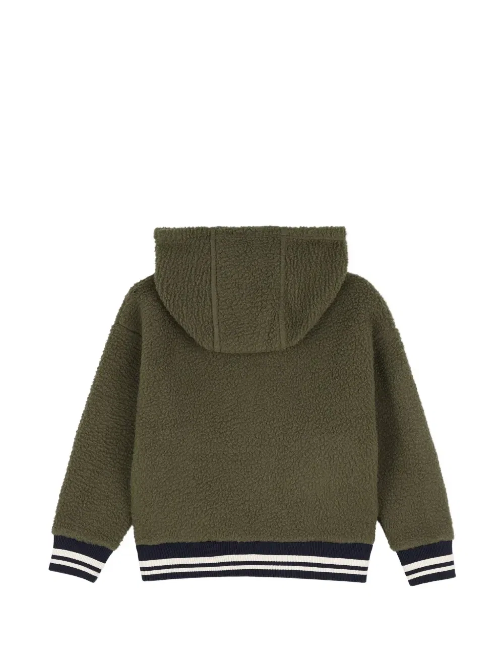Флисовое худи с капюшоном Timberland Kids, зеленый — фото 2