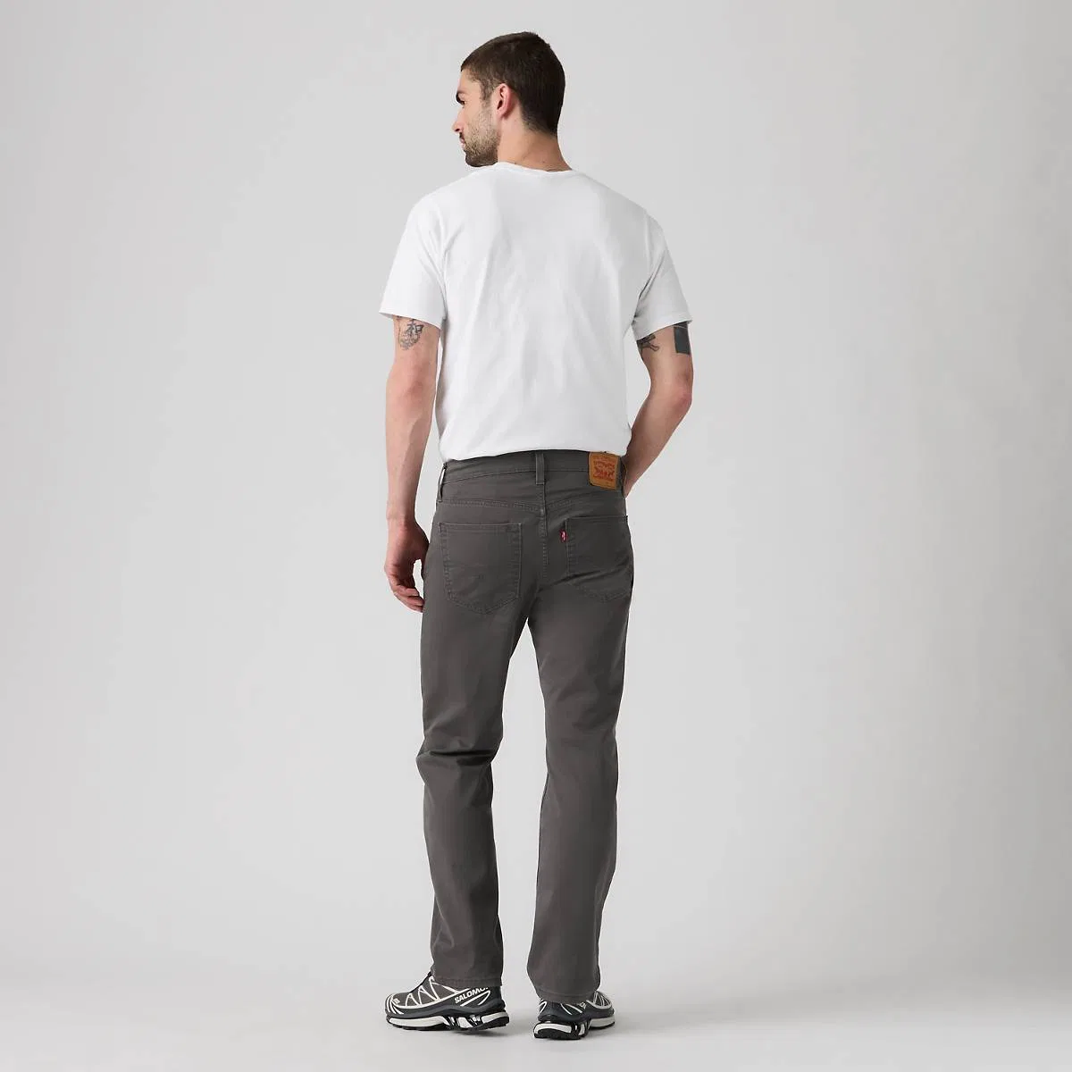 свободные прямые мужские джинсы 559 из саржи Levi's, Steelhead - Grey — фото 3