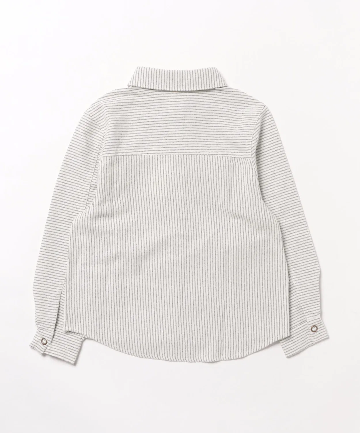 Детская рубашка с воротником и пуговицами Rylee + Cru, модель Walker Overshirt, White/Blue — фото 2