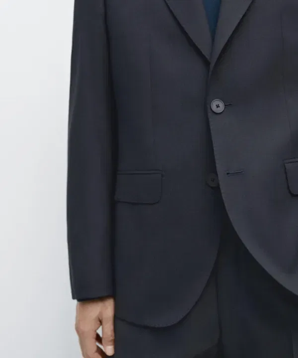 Блейзер из шерстяной смеси, Massimo Dutti — фото 4