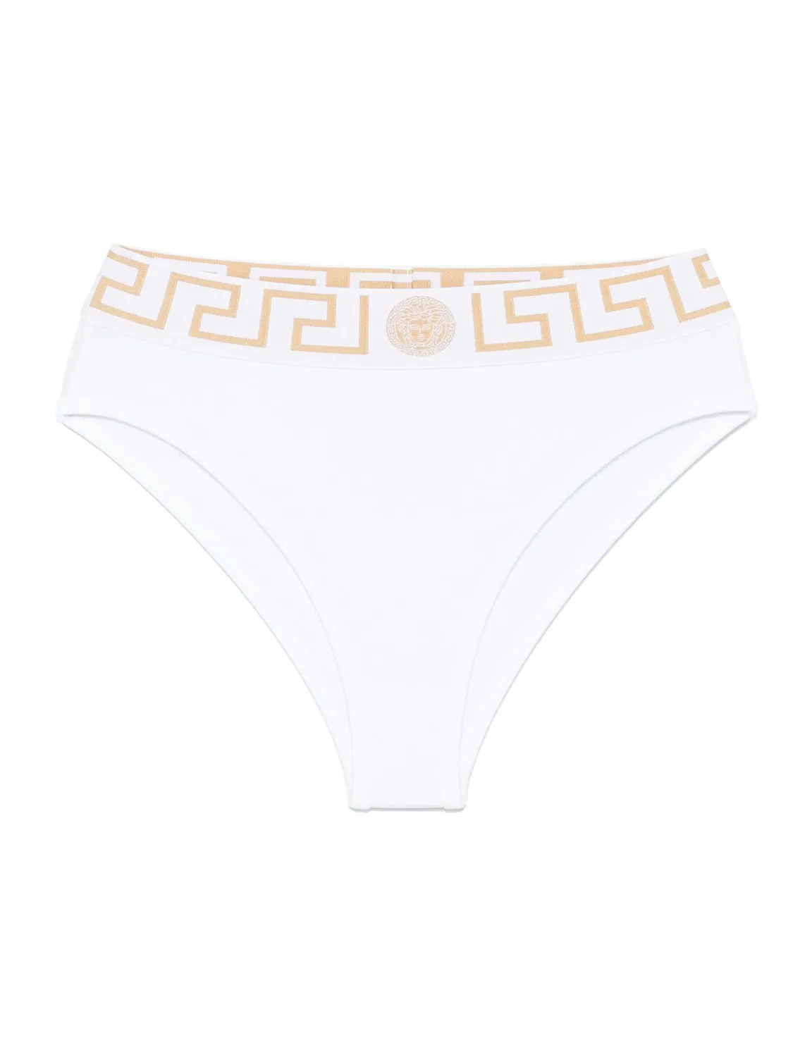 Тонкие трусики из органического хлопка Versace, белый