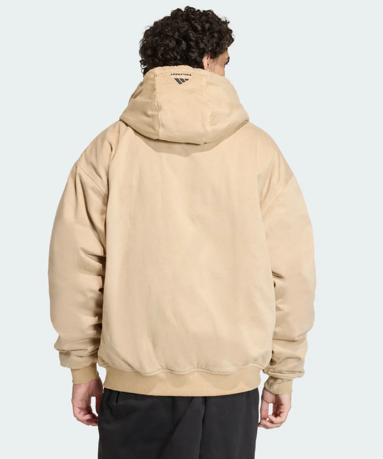 Мужское/Женское худи с утеплителем Adidas Equipment Drill KE6076, Beige — фото 3