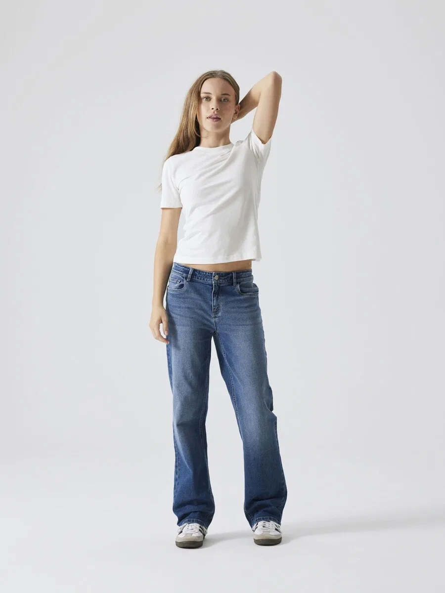 Джинсы LMTD Regular Jeans 'NLFTARIANNES' синего цвета — фото 4