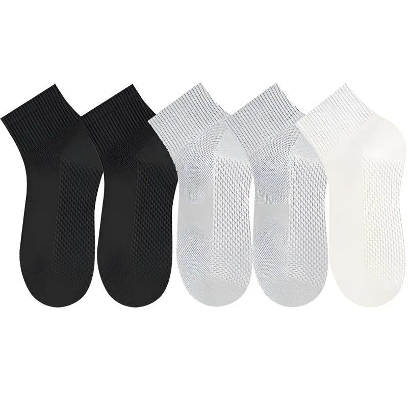 Детские носки-следы 5 пар DUSHILIREN, Black 2+Light Gray 2+Ecru