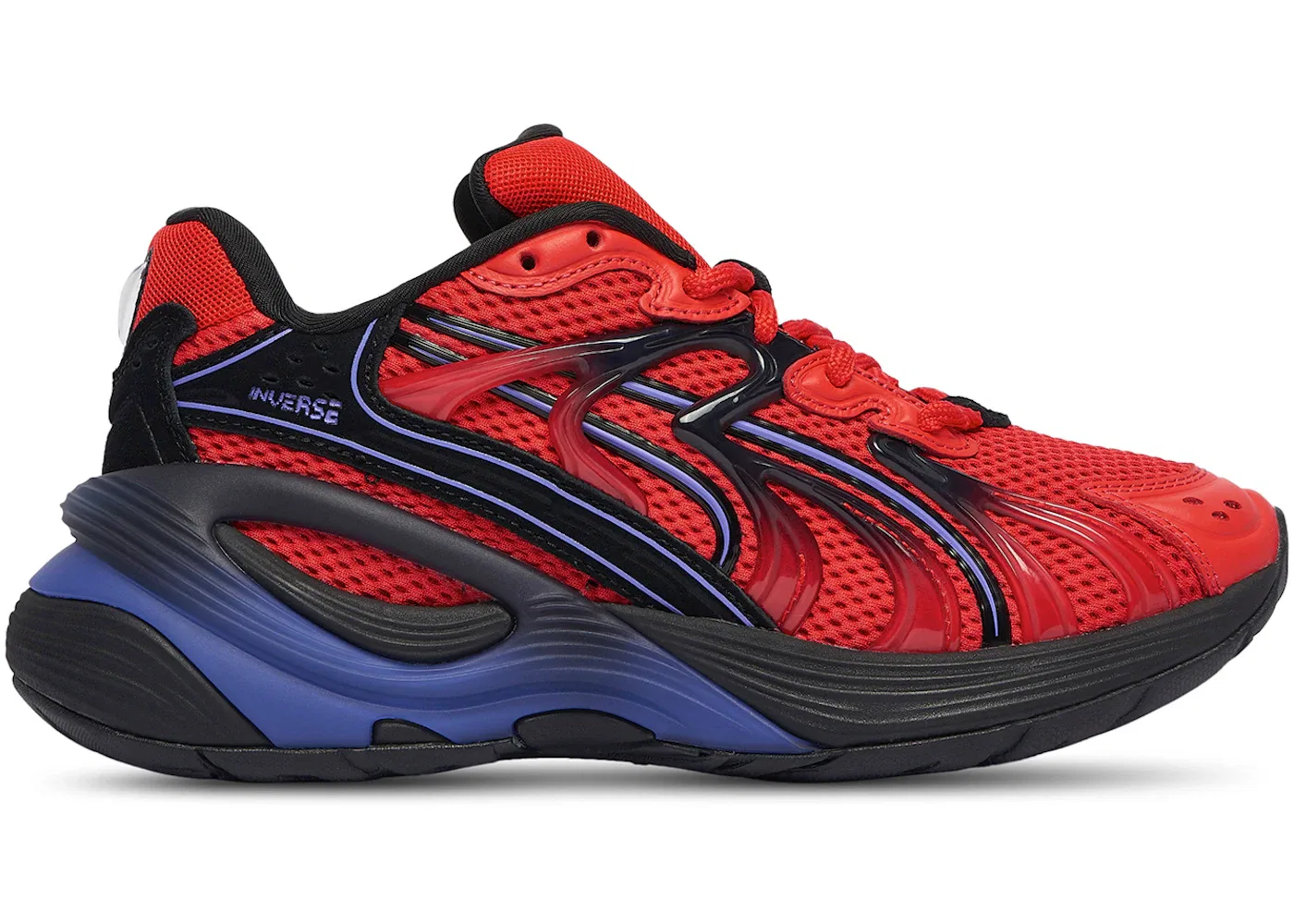 Детские кроссовки для мальчиков с замкнутым носком Puma Inverse Rev Puma, Red/Black
