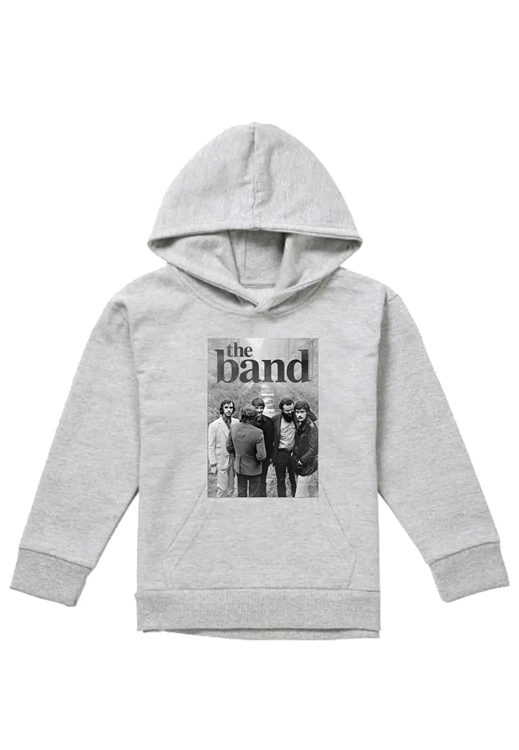 Детский худи с принтом On the road The Band, Grey