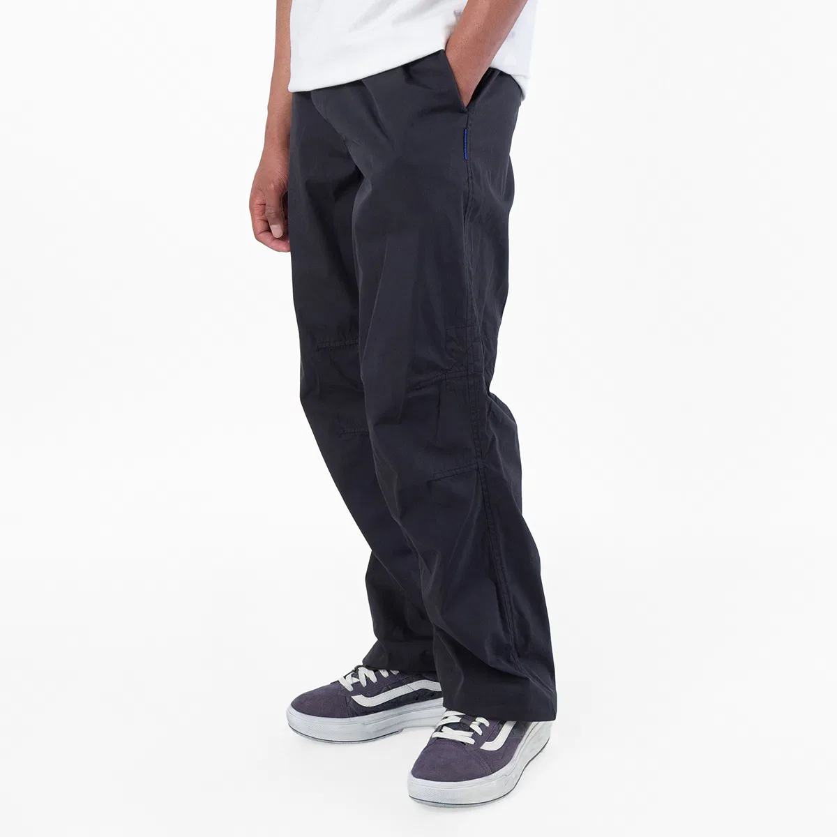 Брюки широкие с защипами Wide-Leg Pleated Trousers Burberry, Onyx — фото 2
