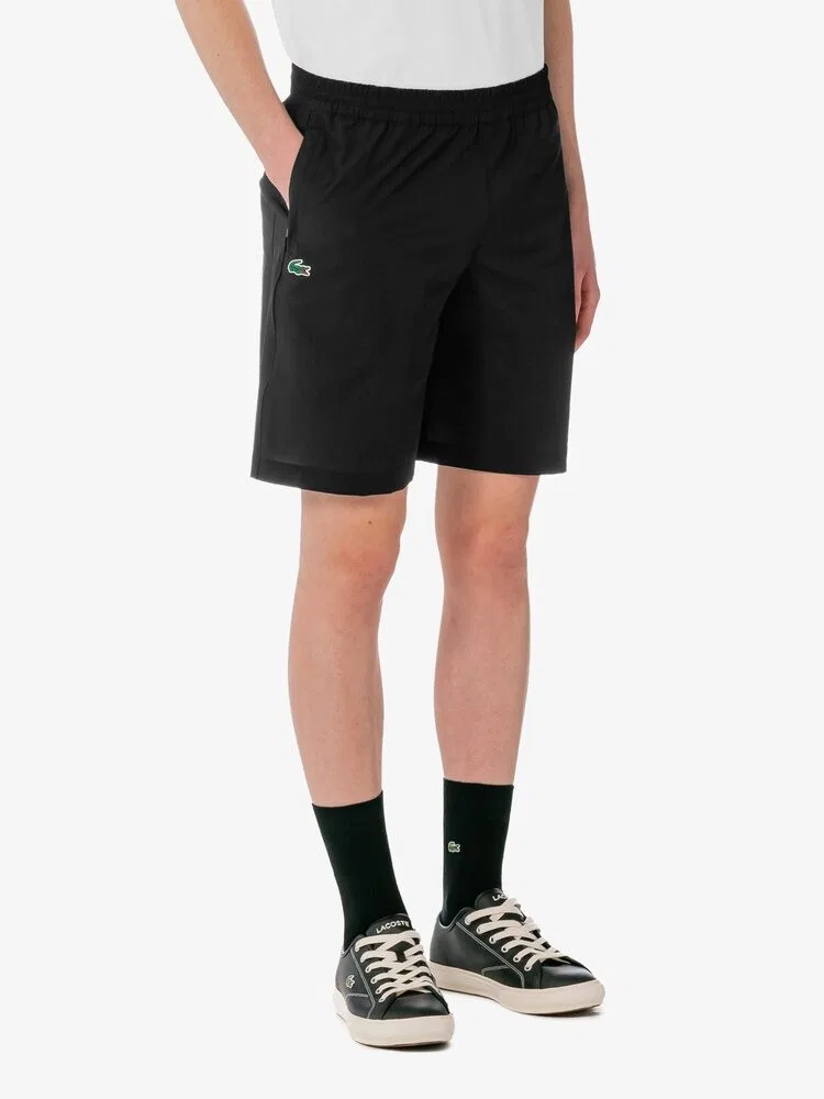 Шорты теннисные Woven Set-Up LACOSTE, Black — фото 2