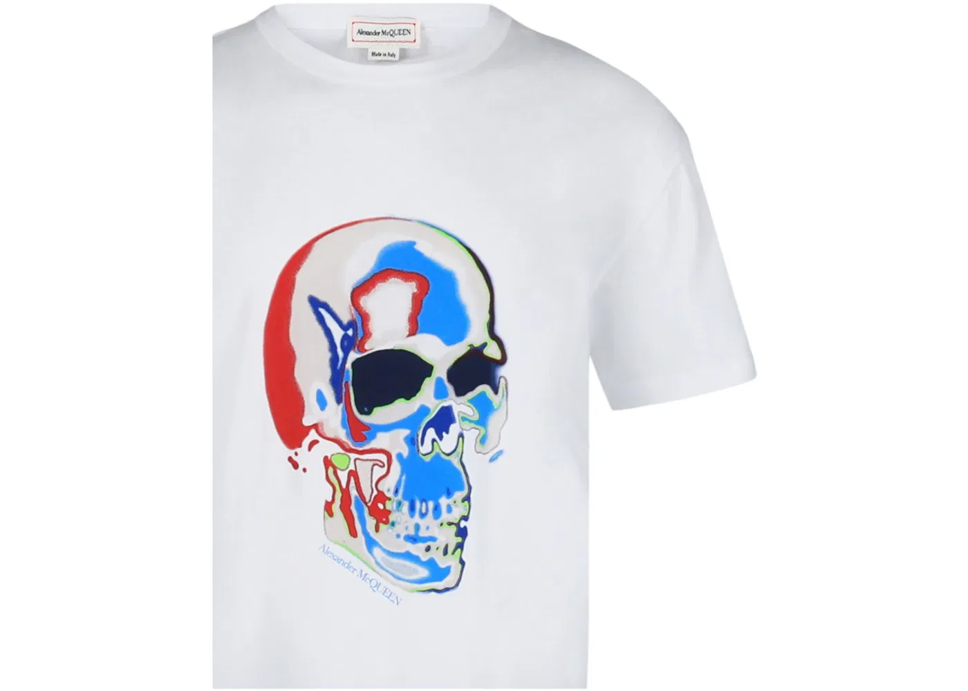 Мужская футболка с принтом Alexander McQueen, White Multi — фото 3