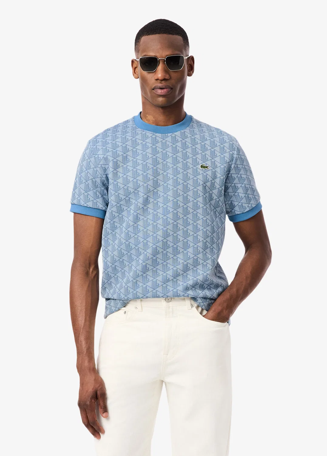 Футболка Lacoste Classic Fit, Mavi-1QI — фото 2