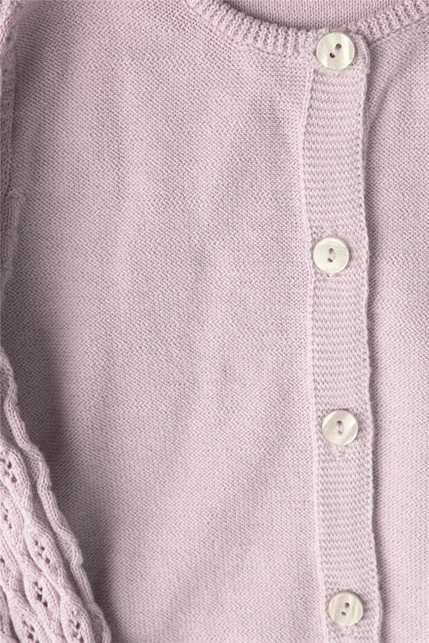 Детский кардиган с принтом Tri̇Ko hirka (burgu pattern) Bebetto, Pink — фото 3