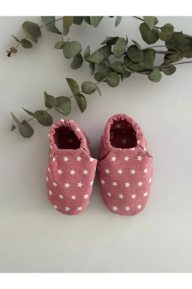 Детские пинетки-тапочки с геометрическим принтом Baby, Colored